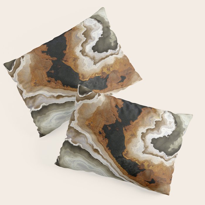 Ivory Agate Abstract Pillow Sham Gallery Image 1