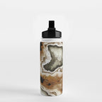 Ivory Agate Abstract Water Bottle Gallery Image 2