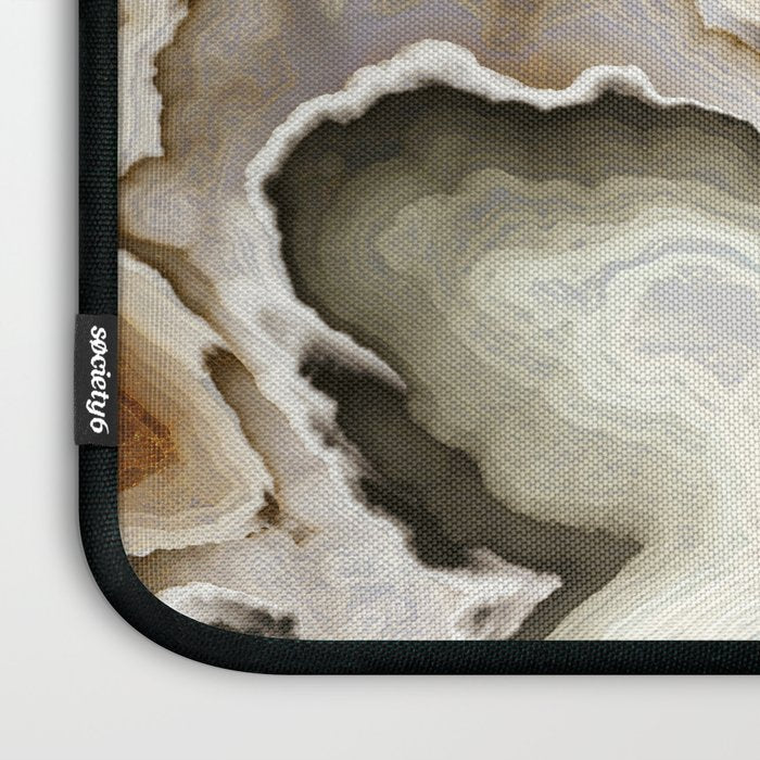 Ivory Agate Abstract Laptop Sleeve Gallery Image 3