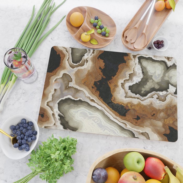 Ivory Agate Abstract Cutting Board Gallery Image 2