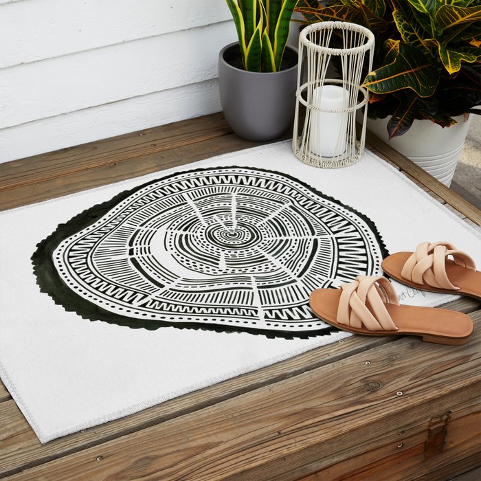 Ponderosa Pine - Black Outdoor Rug Gallery Image 2