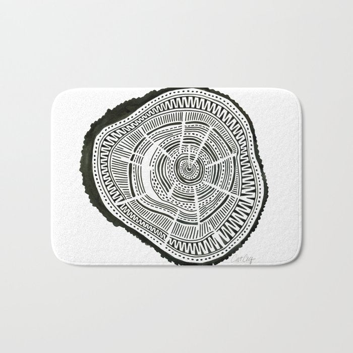 Ponderosa Pine - Black Bath Mat Gallery Image 1