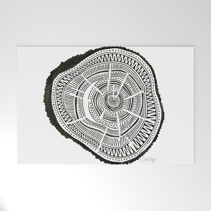 Ponderosa Pine - Black Welcome Mat Gallery Image 1