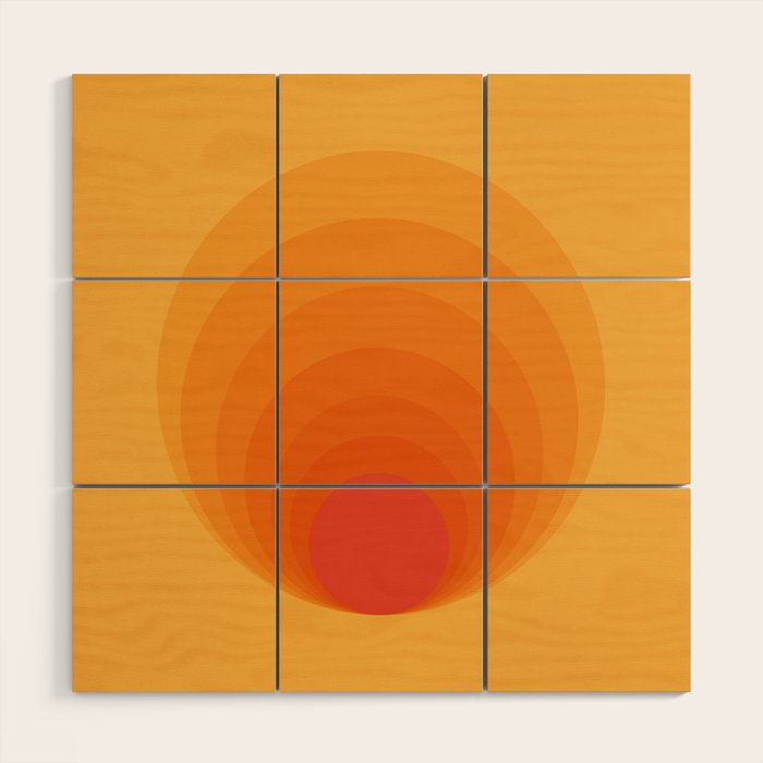 Sun Spiral | Bauhaus I Wood Wall Art Gallery Image 1
