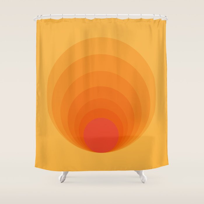 Sun Spiral | Bauhaus I Shower Curtain Gallery Image 1