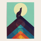 Howling Wild Wolf Poster Gallery Image 4
