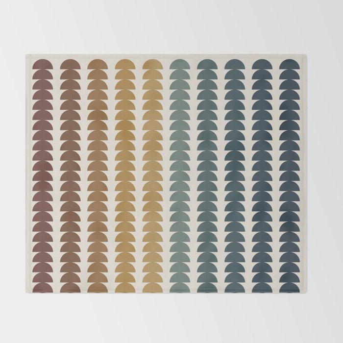 Maude Pattern XX Earthy Rustic Throw Blanket Gallery Image 2