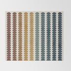Maude Pattern XX Earthy Rustic Throw Blanket Gallery Image 2