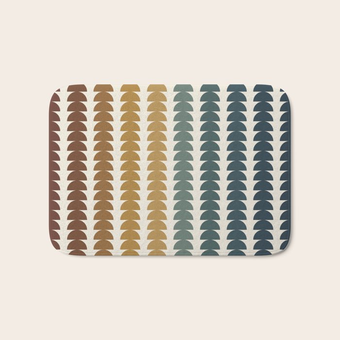 Maude Pattern XX Earthy Rustic Bath Mat Gallery Image 1