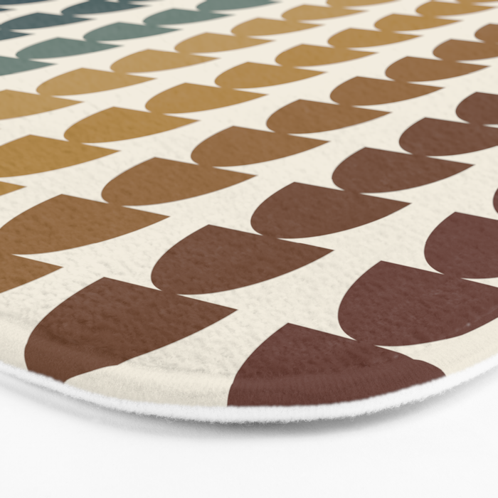 Maude Pattern XX Earthy Rustic Bath Mat Gallery Image 3