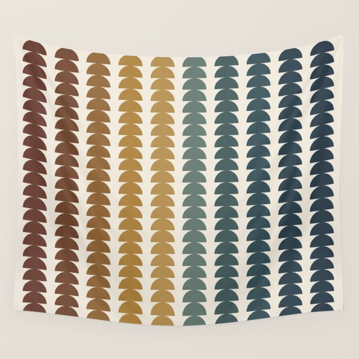 Maude Pattern XX Earthy Rustic Wall Tapestry Gallery Image 4