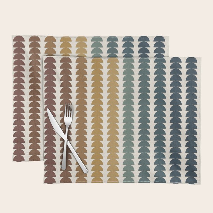 Maude Pattern XX Earthy Rustic Placemat Gallery Image 1