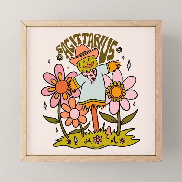 Sagittarius Scarecrow Mini Art Print Gallery Image 1