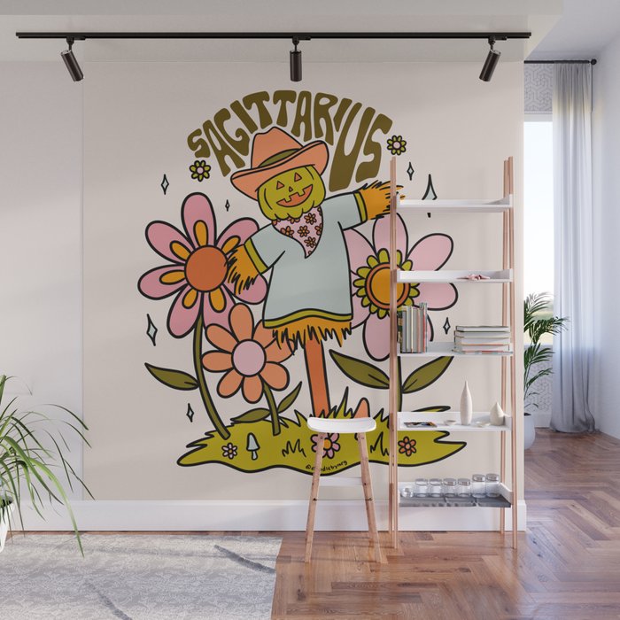 Sagittarius Scarecrow Wall Mural Gallery Image 1