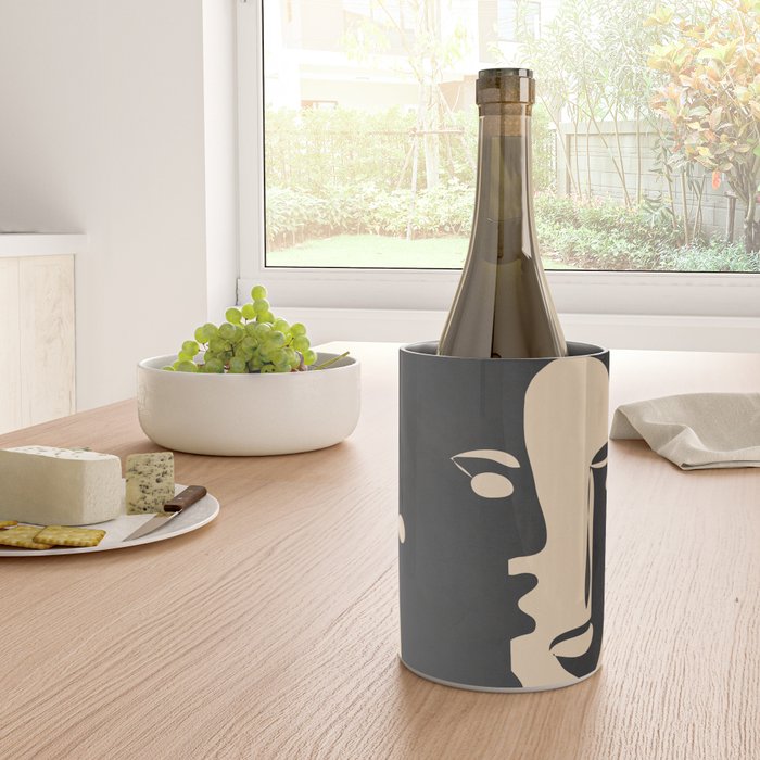 Pair of the Abstract Masks 08 Wine Chiller Gallery Image 4