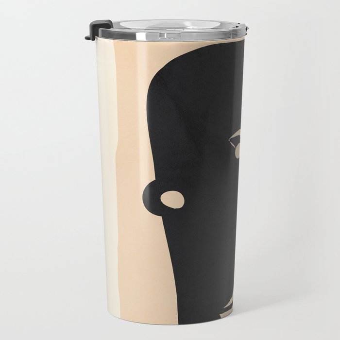 Pair of the Abstract Masks 08 Travel Mug Gallery Image 3