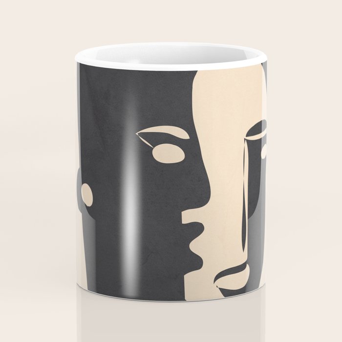 Pair of the Abstract Masks 08 Coffee Mug Gallery Image 4