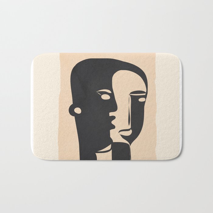 Pair of the Abstract Masks 08 Bath Mat Gallery Image 1