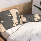 Pair of the Abstract Masks 08 Pillow Sham Gallery Image 2
