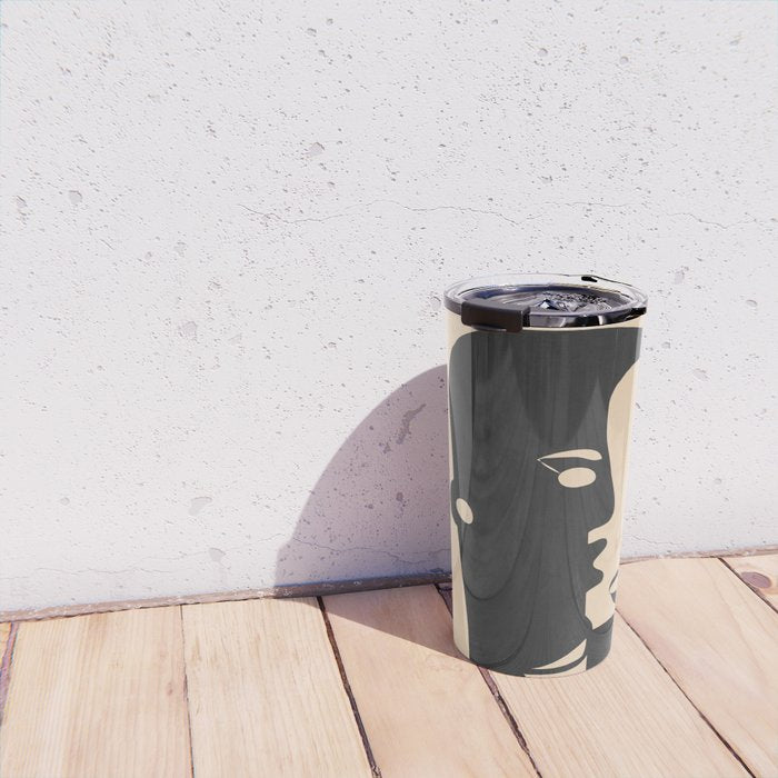 Pair of the Abstract Masks 08 Travel Mug Gallery Image 4