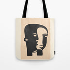 Pair of the Abstract Masks 08 Tote Bag Gallery Image 1