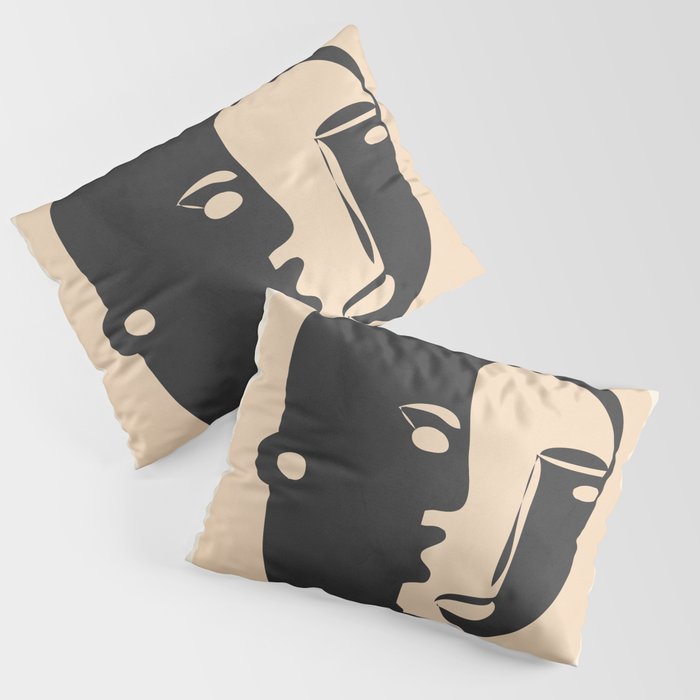 Pair of the Abstract Masks 08 Pillow Sham Gallery Image 3