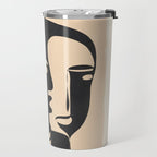 Pair of the Abstract Masks 08 Travel Mug Gallery Image 2
