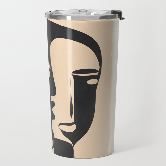 Pair of the Abstract Masks 08 Travel Mug Gallery Image 2