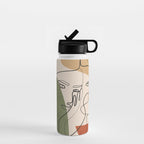 Abstract Faces 2  Water Bottle Gallery Image 1