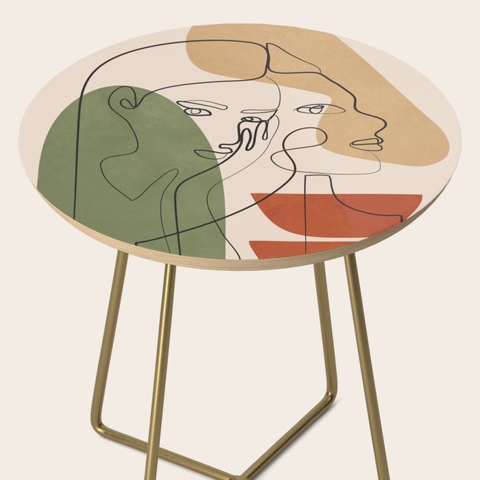 Abstract Faces 2  Side Table Gallery Image 2