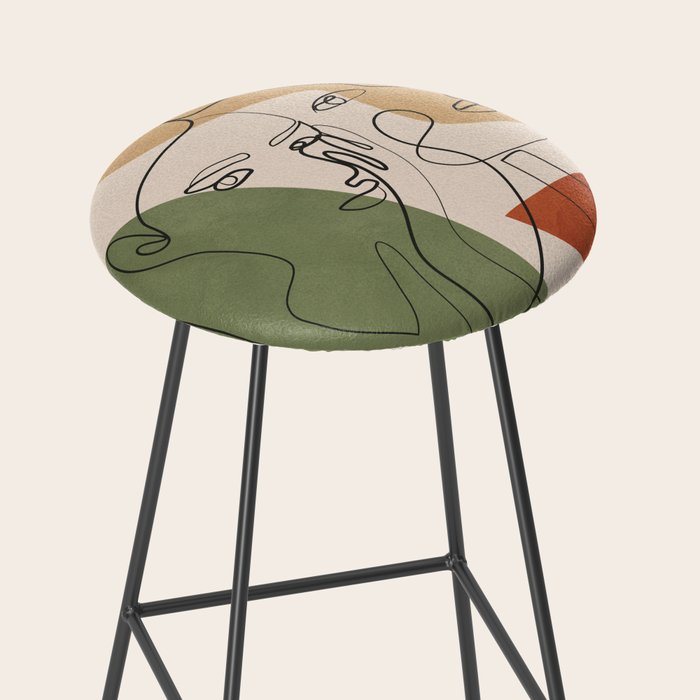 Abstract Faces 2  Stool Gallery Image 2