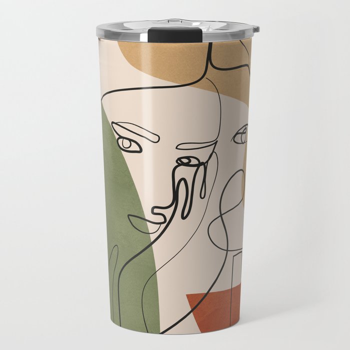 Abstract Faces 2  Travel Mug Gallery Image 1