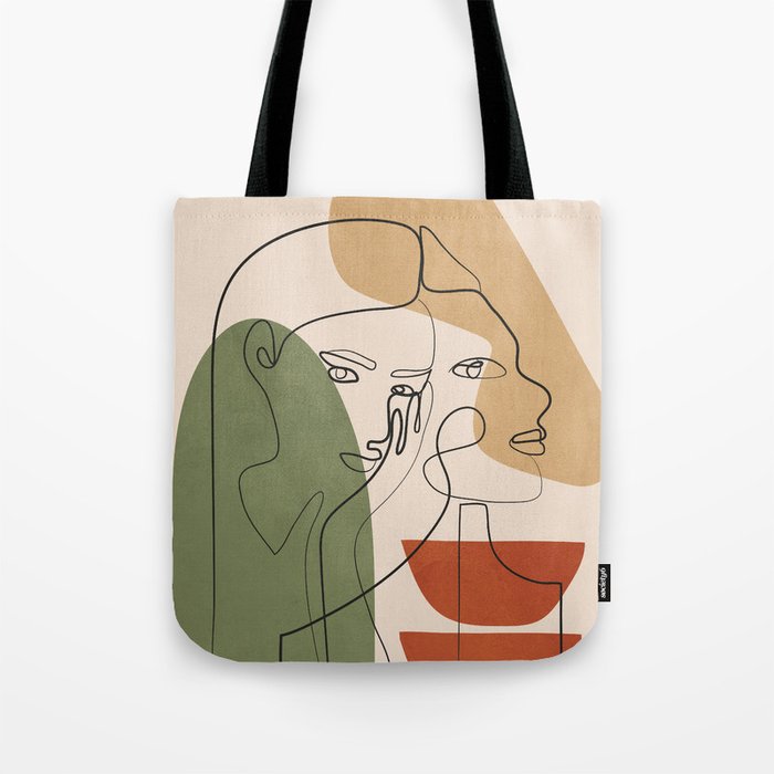 Abstract Faces 2  Tote Bag Gallery Image 1
