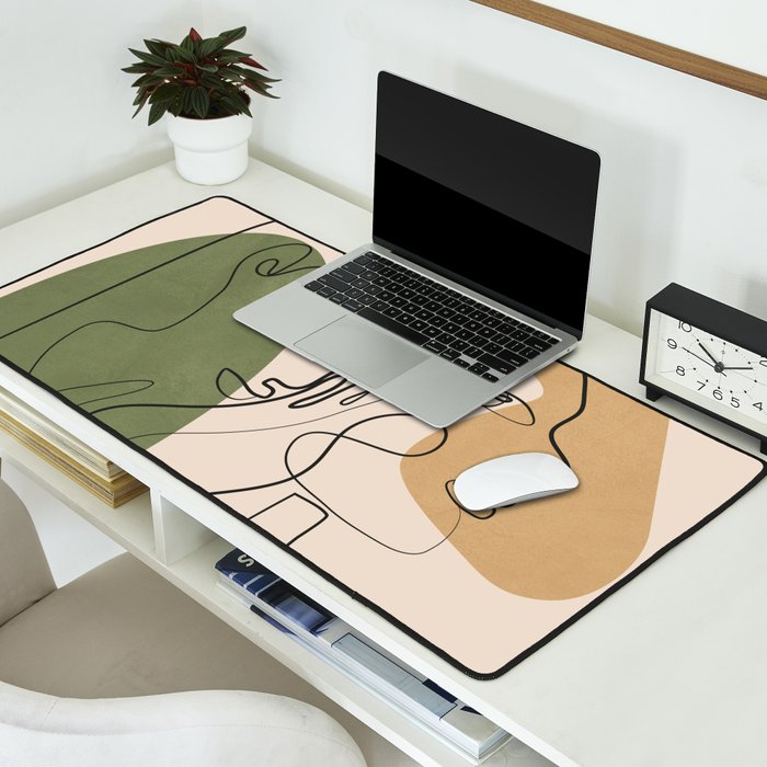 Abstract Faces 2  Desk Mat Gallery Image 2