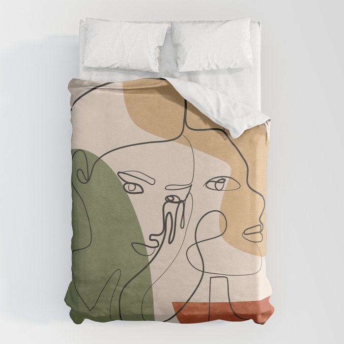Abstract Faces 2  Duvet Cover Gallery Image 6