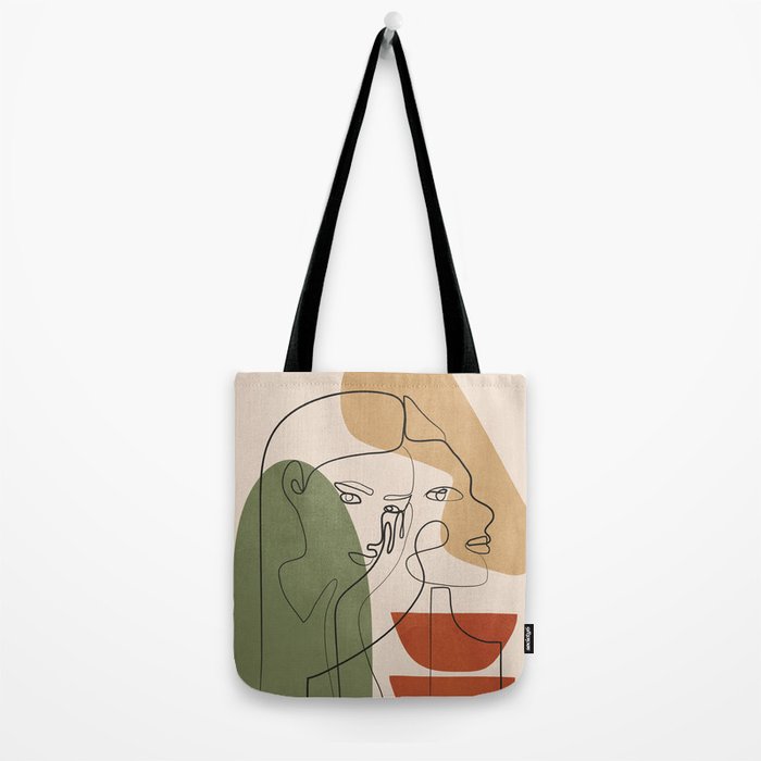 Abstract Faces 2  Tote Bag Gallery Image 2