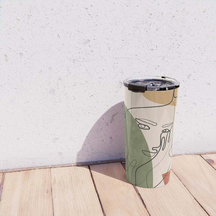 Abstract Faces 2  Travel Mug Gallery Image 4