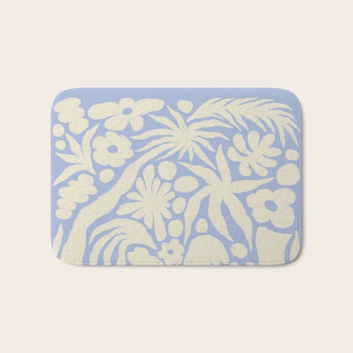 Blomstra blue Bath Mat Gallery Image 1