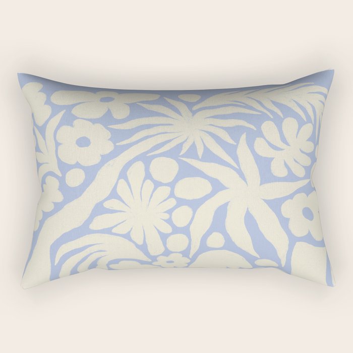 Blomstra blue Rectangular Pillow Gallery Image 2