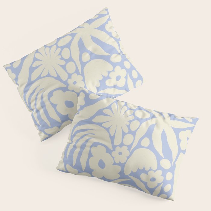 Blomstra blue Pillow Sham Gallery Image 3