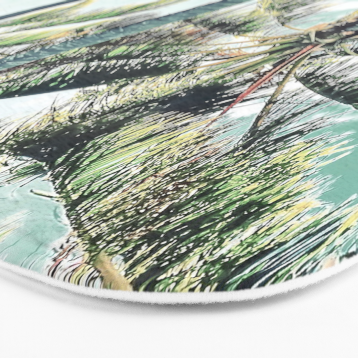 Under the palms Bath Mat Gallery Image 3
