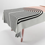 terracotta sun and moon abstract  Tablecloth Gallery Image 1