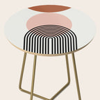 terracotta sun and moon abstract  Side Table Gallery Image 2