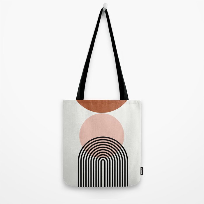terracotta sun and moon abstract  Tote Bag Gallery Image 2