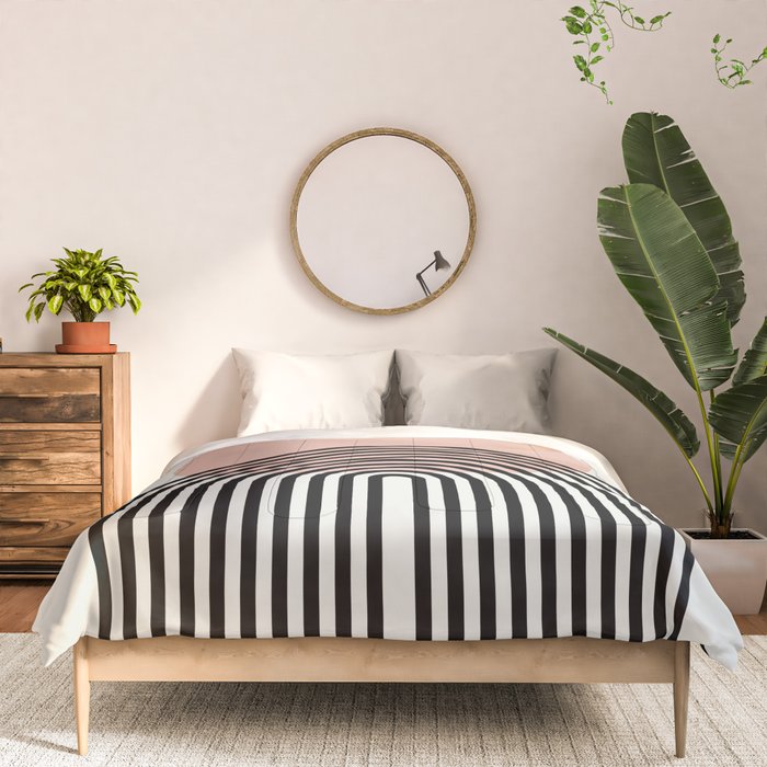 terracotta sun and moon abstract  Comforter Gallery Image 3