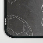 Soccer Ball Patent - Football Art - Black Chalkboard Laptop Sleeve Gallery Image 3