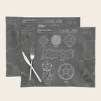 Soccer Ball Patent - Football Art - Black Chalkboard Placemat Gallery Image 1