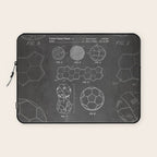 Soccer Ball Patent - Football Art - Black Chalkboard Laptop Sleeve Gallery Image 1
