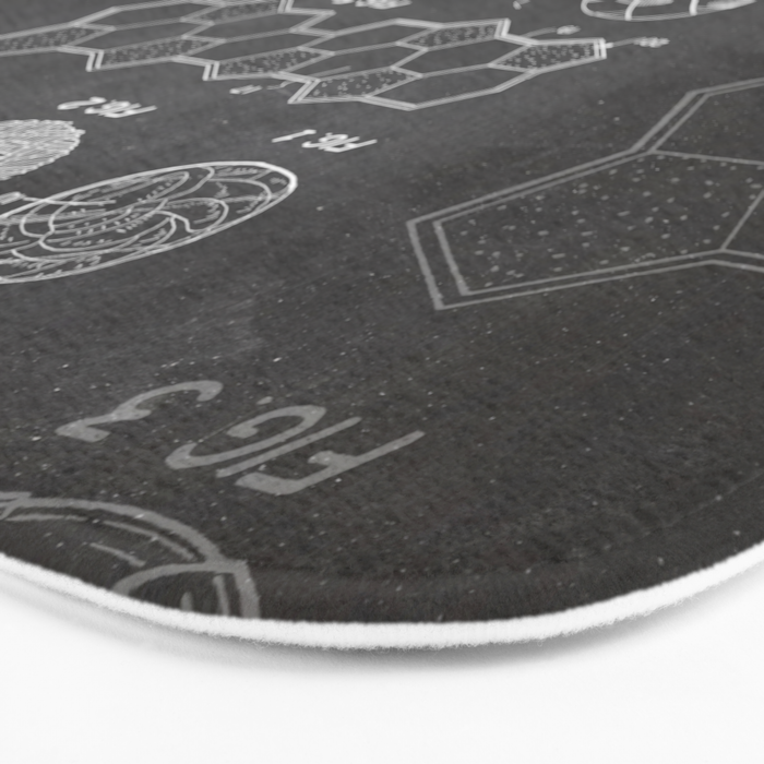 Soccer Ball Patent - Football Art - Black Chalkboard Bath Mat Gallery Image 3