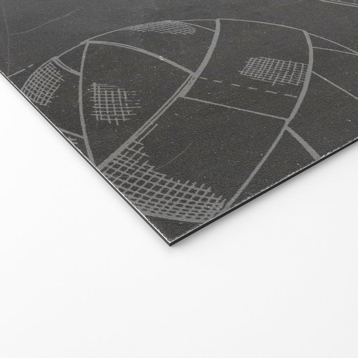 Soccer Ball Patent - Football Art - Black Chalkboard Welcome Mat Gallery Image 2
